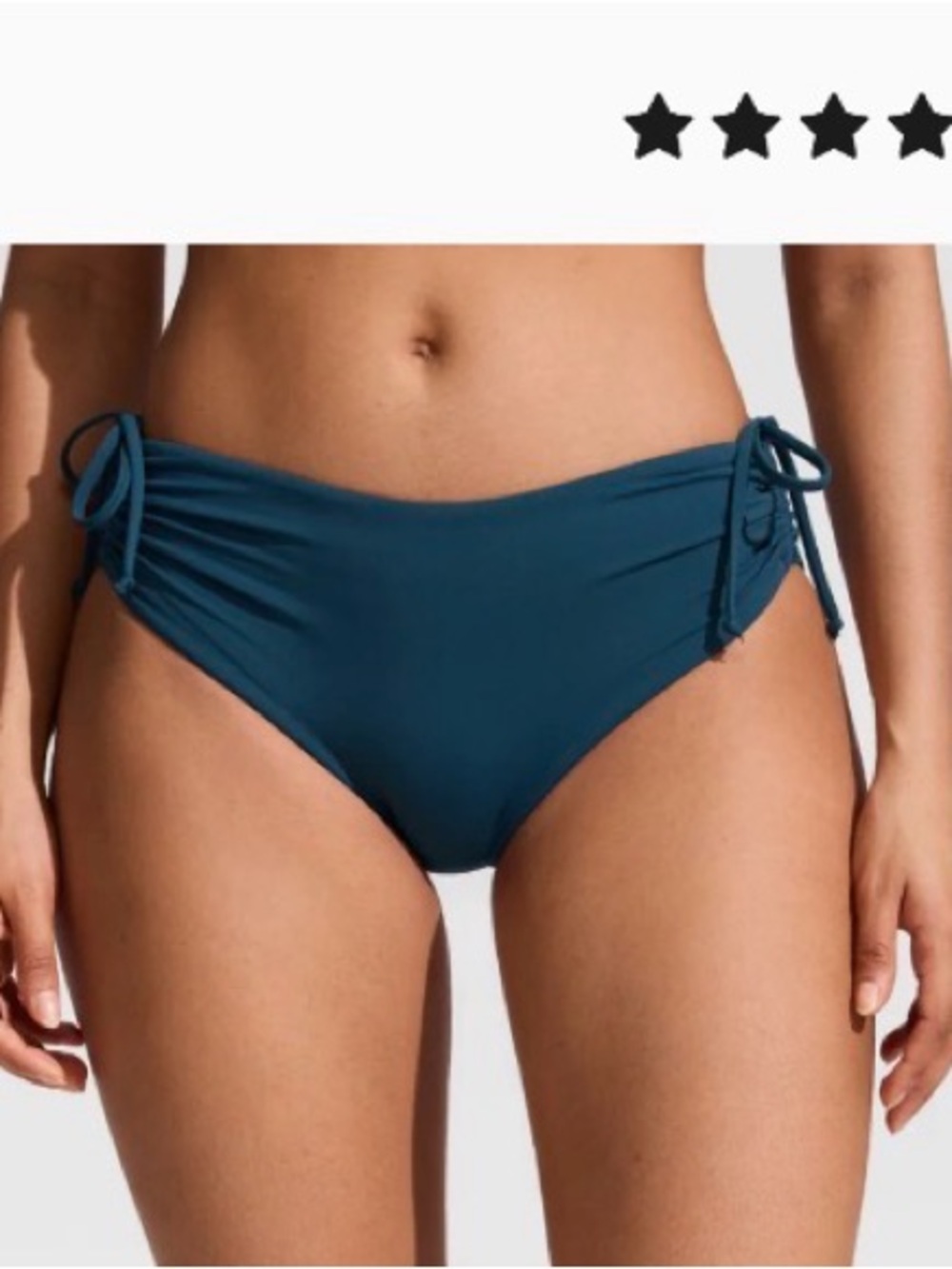 CRZ YOGA High Waisted Ruched Bikini Bottoms